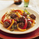 ALBÓNDIGAS AL JENGIBRE CON VERDURAS